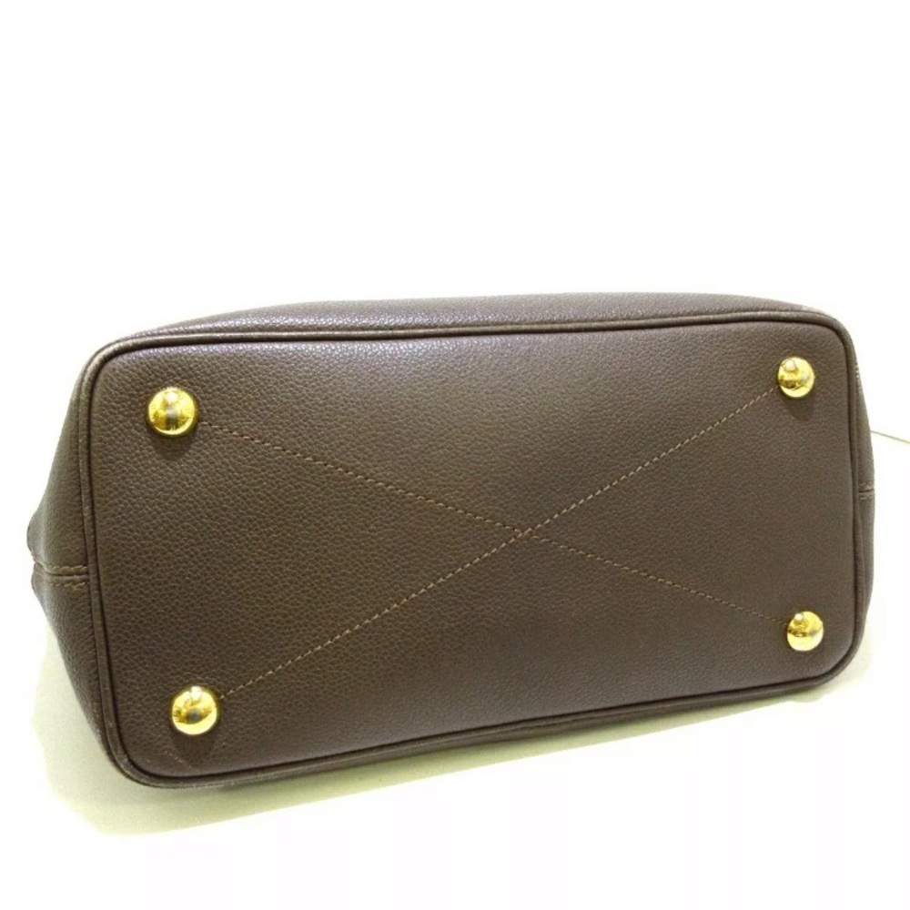 Louis Vuitton LEATHER TOTE AND POUCH BAG - Picture 5 of 11